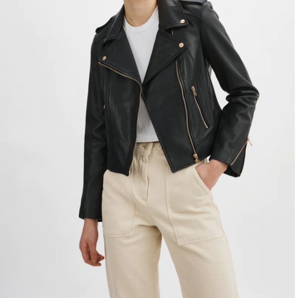 Donna Biker Jacket Lamarque Collection